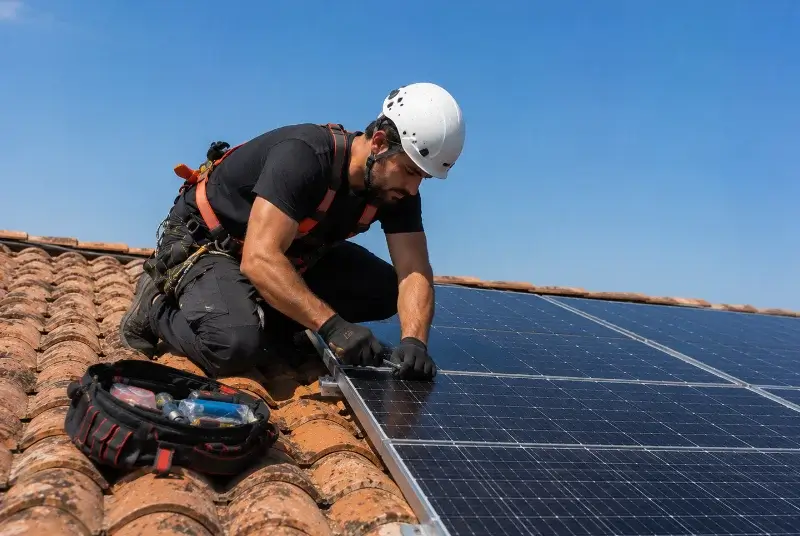 Maintenance et monitoring de panneaux solaires à Cubnezais
