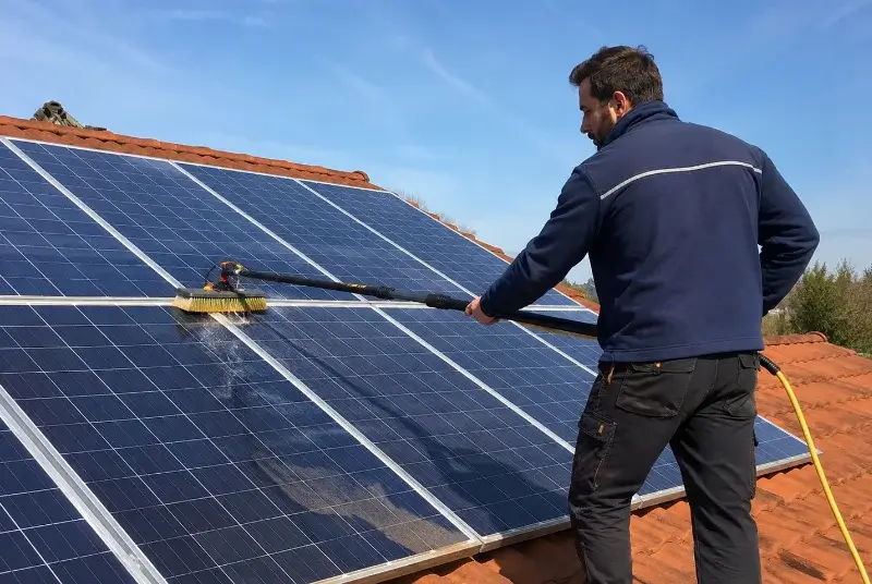 Nettoyage et entretien de panneaux solaires à Cubnezais